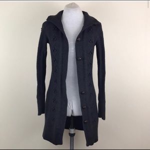 Juicy couture gray sweater tunic cardigan